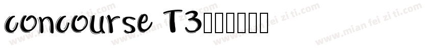 concourse T3字体转换
